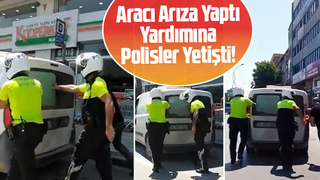 Yardımına polisler yetişti