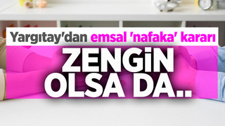 Yargıtay'dan emsal nafaka kararı