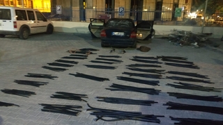 Yarım kilometrelik kablo çaldılar