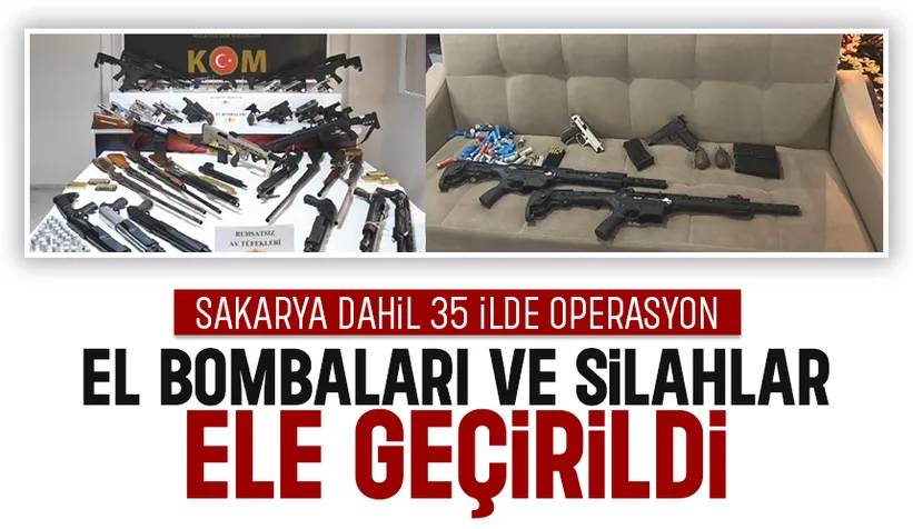 Yasadışı silah satışına 35 ilde operasyon