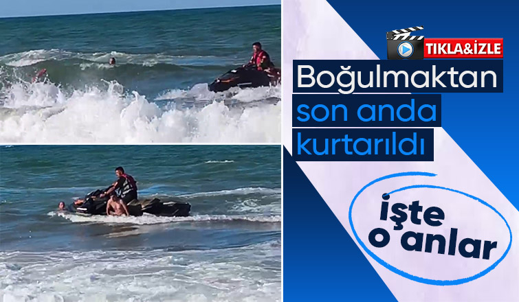 Yasağı dinlemedi boğuluyordu O anlar kamerada