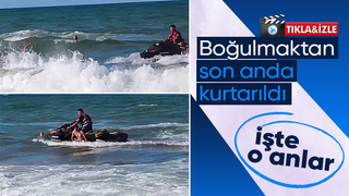 Yasağı dinlemedi boğuluyordu O anlar kamerada