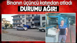 Yaşamak istemiyorum diyerek merdiven boşluğundan aşağı atladı