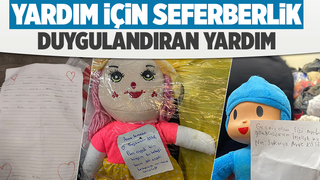 Yaşları küçük yürekleri büyük duygulandıran yardım