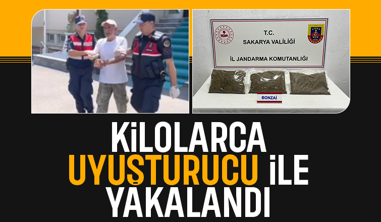 Yaşlı adam kilolarca uyuşturucu ile yakalandı