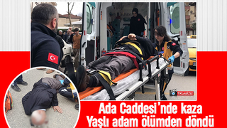Yaşlı adama araç çarptı