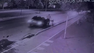 Yaşlı adama böyle çarptı