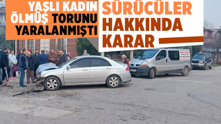 Yaşlı kadının öldüğü, torununun yaralandığı kazada yeni gelişme