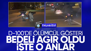 Yatarak motosiklet kullanan gençlerin sonu kötü oldu