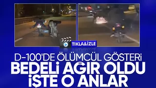Yatarak motosiklet kullanan gençlerin sonu kötü oldu