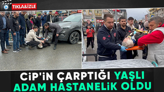 Yaya cip çarpması sonucunda yaralandı
