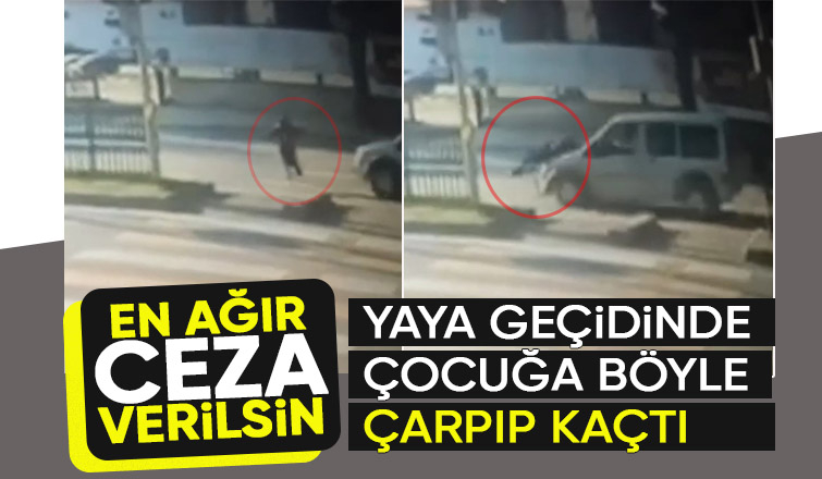 Yaya geçidinde dehşet Çarpıp kaçtı durumu kritik