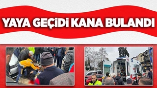 Akyazı'da otomobil yaya geçidinden geçen bisikletliye çarptı