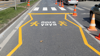 Yaya geçitlerine farkındalık çalışması