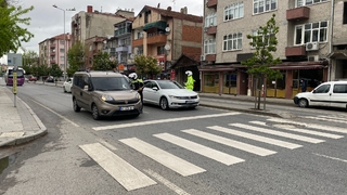 Yaya önceliği için broşür dağıttılar