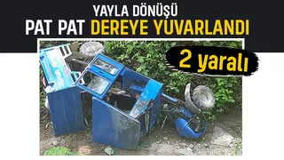 Yayla dönüşü feci kaza: 2 yaralı