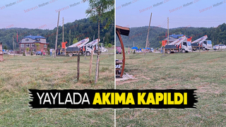 Yaylada akıma kapılan kişi yaralandı