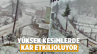 Yaylalar beyaza büründü