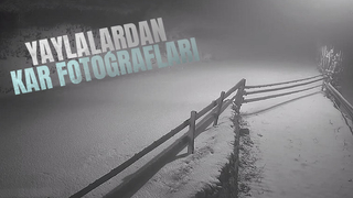 Yaylalar beyaza büründü