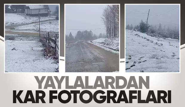 Yaylalarda kar yağışı sürüyor