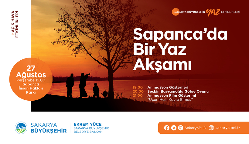 Yaz kültür sanat etkinliklerinde adres Sapanca