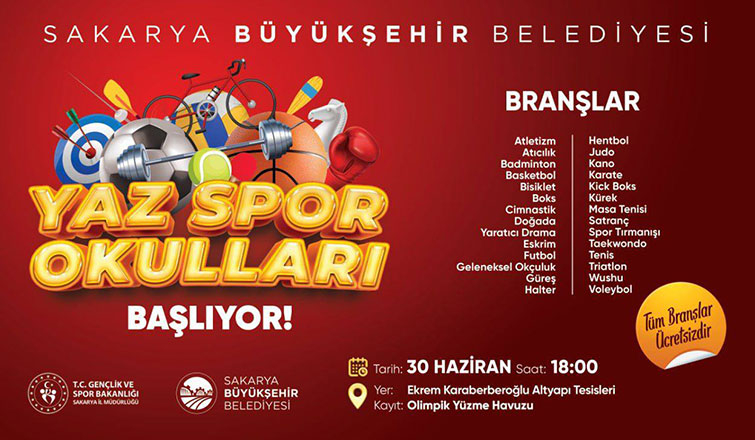 Yaz spor okullarında kayıtlar başladı