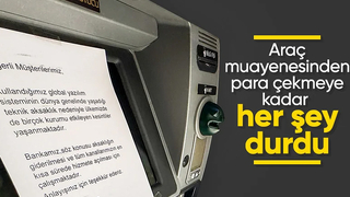 Yazılım kaynaklı sorun ATM'leri ve araç muayene istasyonlarını da etkiledi