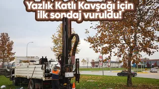 Yazlık Katlı Kavşağı'nda çalışmalar başladı!