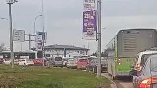 Yazlık Kavşağı'nda trafik kilitlendi