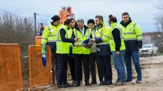 Yazlık Kavşağı’nda duble yolda çalışmalar start aldı