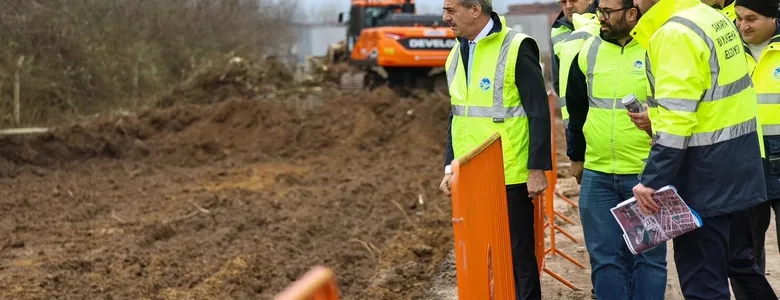 Yazlık Kavşağı’nda duble yolda çalışmalar start aldı