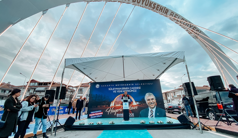 Yazlık’ı rahatlatan cadde ve köprü için görkemli açılış