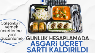 Yemek ücreti hesaplamasında değişiklik yapıldı