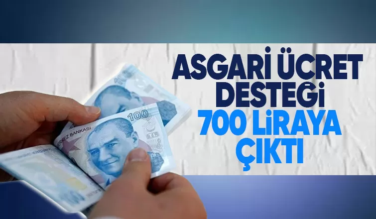 Yeni asgari ücret belli oldu! İşverene verilecek ücret desteği 700 TL'ye çıkarıldı