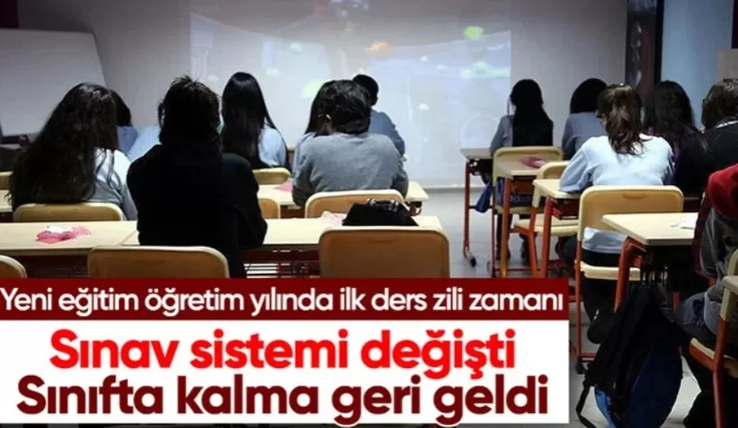 Yeni eğitim öğretim yılında ilk ders zili bugün çalıyor