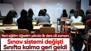 Yeni eğitim öğretim yılında ilk ders zili bugün çalıyor