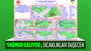 Yeni haftada yağış var, sıcaklıklar düşecek