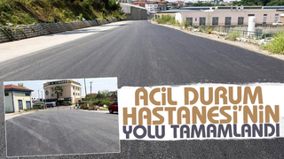 Yeni hastanenin acil yolu tamamlandı