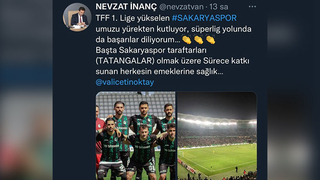 Yeni İl Müdürü İnanç Sakaryaspor’un şampiyonluğunu kutladı