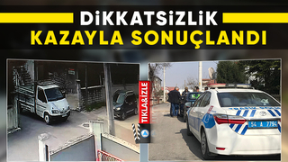 Yeni Mahalle'de Maddi Hasarlı Kaza 