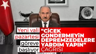 Yeni Vali tebrik için çiçek göndermek yerine bağış yapılmasını istedi