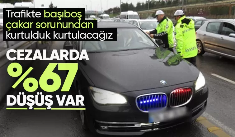 Yeni yasa ile yetkisiz çakar kullanımı yüzde 67 azaldı