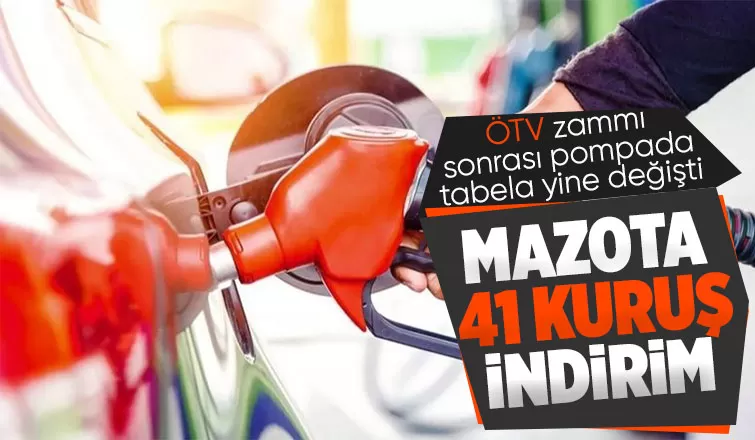 Yeni yılın ilk akaryakıt indirimi... Mazota 41 kuruş indirim geldi