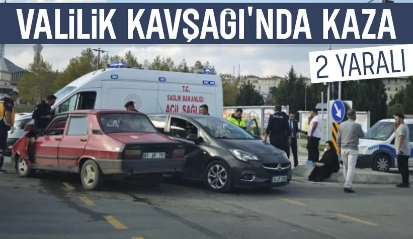 Yenikent'te kaza. 2 yaralı