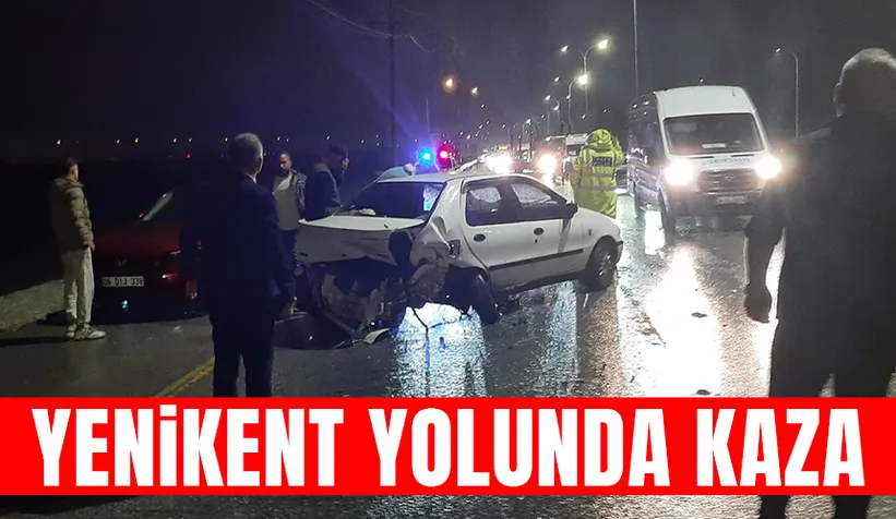 Yenikent yolunda feci kaza
