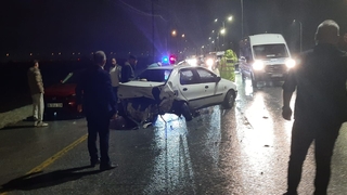 Yenikent yolunda feci kaza