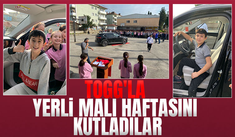 Yerli Malı Haftasında öğrenciler, TOGG ile buluştu