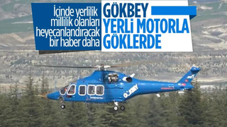  Yerli ve milli helikopter motoru TS1400, GÖKBEY'i uçurdu