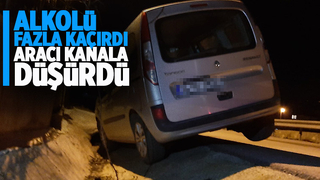 Yılbaşı gecesi alkolü fazla kaçırıp kaza yaptı