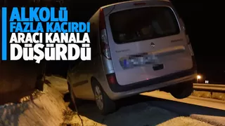 Yılbaşı gecesi alkolü fazla kaçırıp kaza yaptı